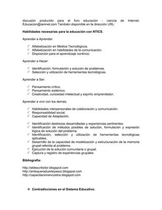 IMPORTANCIAS DE LAS NTICS EN LA EDUCACION