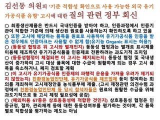 한미 유기농식품 협상, 꼼수를 경계하라!
겉(수출)과 속(현실) 다른 미국 유기농식품제의‘두 얼굴’
우리 가공원료 예외규정 악용땐 유해 식품 수입 우려
100% GMO(GMO)규제 미 유기농제도, 수출위한 허구?
미국 유기농가 GMO 허용 예외조항, GMO확산 부추겨
‘화학첨가물’까지 포함한 미국 유기식품 첨가물도 문제
유기농가, 천연종자 제물삼은 몬산토 GMO특허 마케팅
 