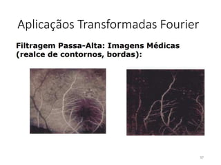 Aplicaçãos Transformadas Fourier
37
 