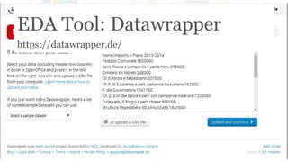 EDA Tool: Datawrapper
https://datawrapper.de/
 