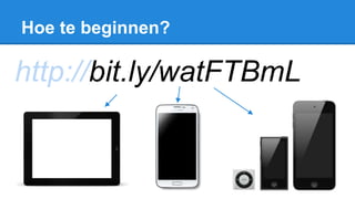 Hoe te beginnen?
http://bit.ly/watFTBmL
 