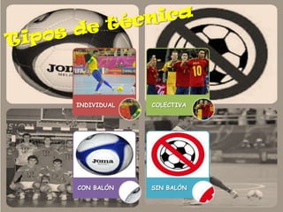 INDIVIDUAL   COLECTIVA




CON BALÓN    SIN BALÓN
 