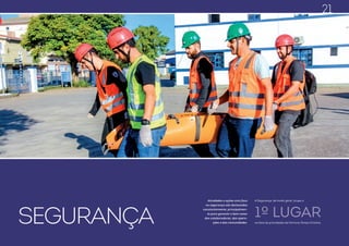 Balanço Social 2017 Balanço Social 2017www.ftc.com.br www.ftc.com.br
SEGURANÇA
Atividades e ações com foco
na segurança são destacadas
constantemente, principalmen-
te para garantir o bem-estar
dos colaboradores, das opera-
ções e das comunidades.
A Segurança, de modo geral, ocupa o
na lista de prioridades da Ferrovia Tereza Cristina.
1º LUGAR
21
 