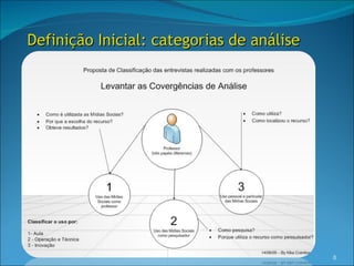 Definição Inicial: categorias de análise




                                           8
 