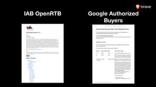 IAB OpenRTB Google Authorized
Buyers
 
