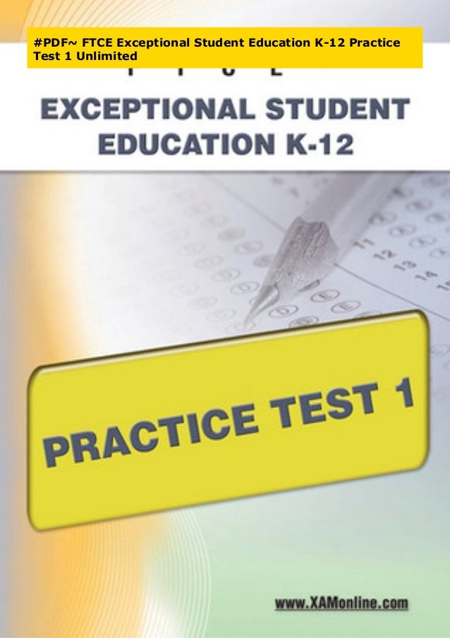 PDF FTCE Exceptional Student Education K12 Practice