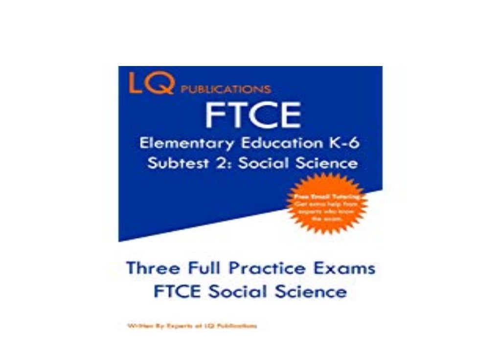 EBOOK PAPERBACK LIBRARY FTCE Elementary Education K 6 Subtest 2 Social 
