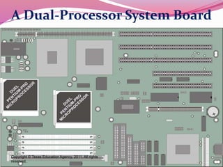 205
A Dual-Processor System Board
Copyright © Texas Education Agency, 2011. All rights
reserved.
 