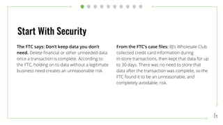 Federal Trade Commission's Start With Security Guide