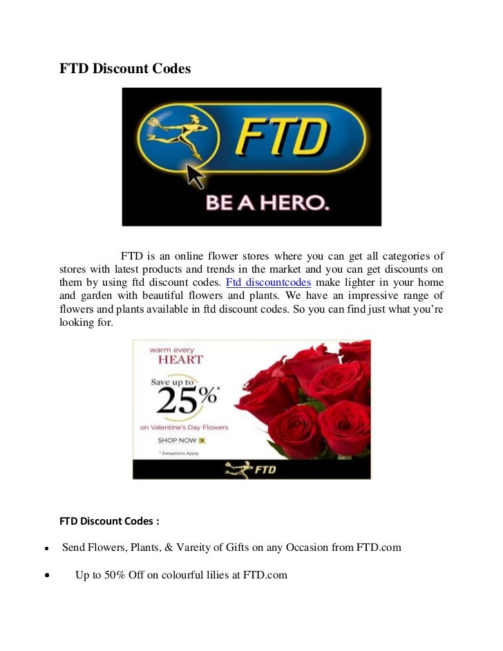 Ftd discount codes