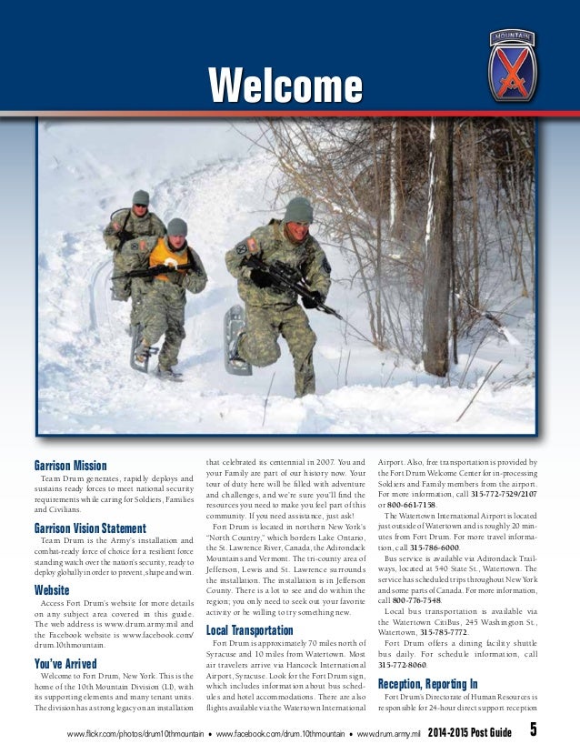 Fort Drum Website >> Fort Drum Post Guide Fort Drum Website >> Fort Drum Post Guide