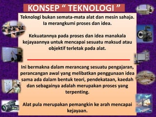 TEKNOLOGI PENDIDIKAN & APLIKASINYA DI NBD 