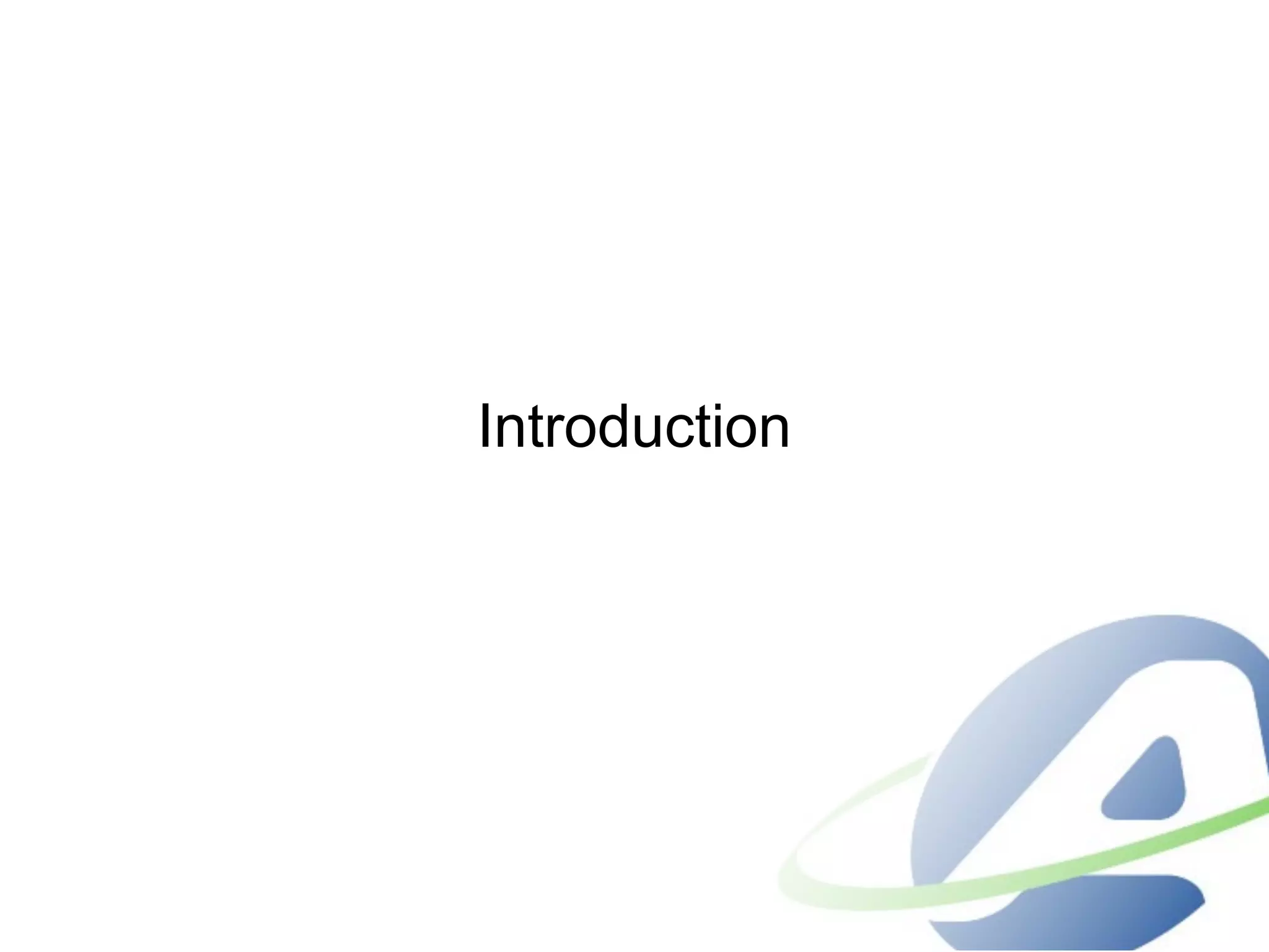 Introduction
 