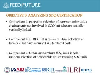 Enhancing milk quality and consumption for improved income and nutrition in Rwanda: Site selection criteria and preliminary LSIL project sites