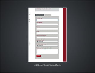 eRAD.com Unirad Contact Form

 