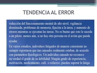 TENDENCIA AL ERROR

 