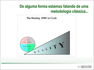 De alguma forma estamos falando de uma
                 metodologia clássica...
 