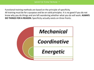 The Functional Training foundations | PPTX
