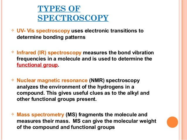 types of spectroscopy