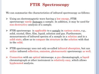 Fourier Transform Infrared Spectroscopy Technique | PDF
