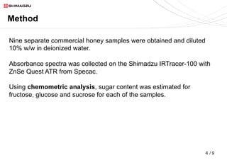 FTIR-ATR Characterization of Commercial Honey Samples | PDF