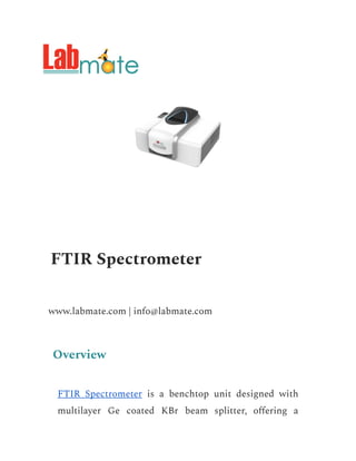 FTIR Spectrometer | PDF