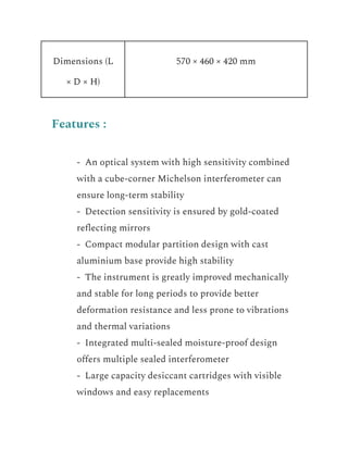 FTIR Spectrometer | PDF