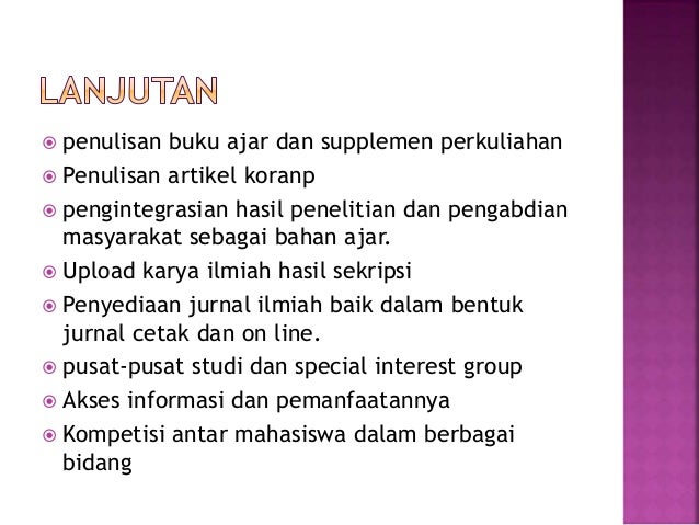 Suasana Akademik Perguruan Tinggi