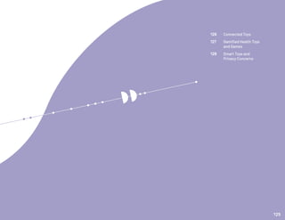 126	 Connected Toys
127	 Gamified Health Toys
	 and Games
128 	 Smart Toys and
	 Privacy Concerns
125
 