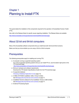Ftk install guide | PDF