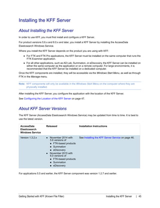 Ftk install guide | PDF