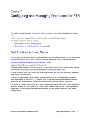 Ftk install guide | PDF
