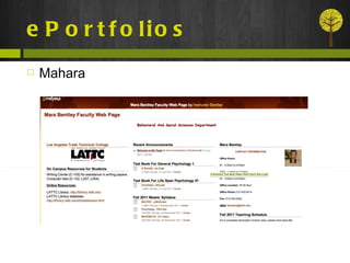 ePortfolios Mahara 
