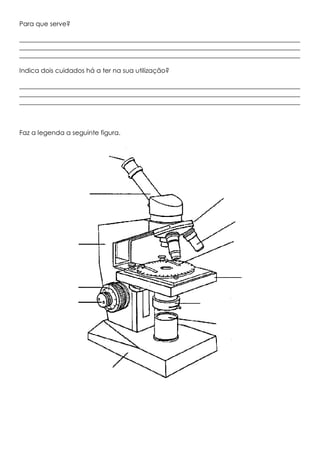 Para que serve?
_______________________________________________________________________________________
_______________________________________________________________________________________
_______________________________________________________________________________________
Indica dois cuidados há a ter na sua utilização?
_______________________________________________________________________________________
_______________________________________________________________________________________
_______________________________________________________________________________________
Faz a legenda a seguinte figura.
 