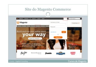 © 2013 – Gugliotti Consulting
Site do Magento Commerce
 