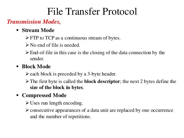 File Transfer Protocol