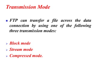 FILE TRANSFER PROTOCOL (FTP) | PDF