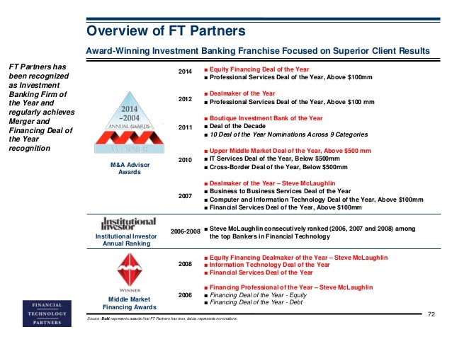 ft partners research first data ipo post quiet period review steve mclaughlin ft partners