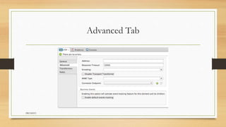 Advanced Tab
PRUDHVI
 