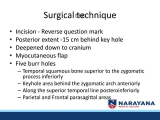 Old Reverse Question Mark Incision FTP Decompressive Craniotomy: How I do it? | PPTX