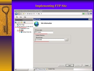IImmpplleemmeennttiinngg FFTTPP SSiittee 
 