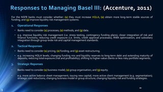 Basel III NSFR Liquidity Framework: Practical Implementation ...