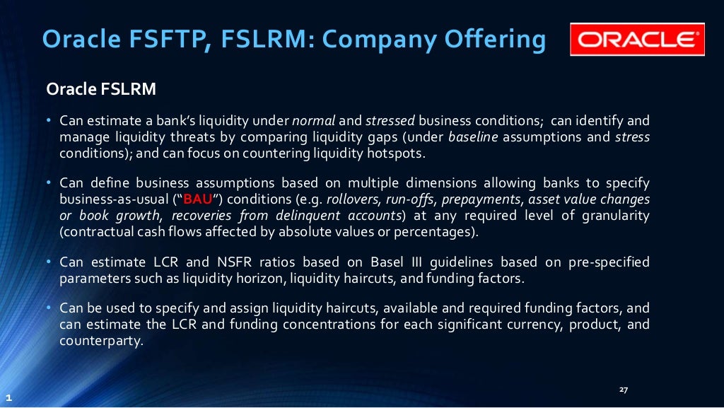 Basel III NSFR Liquidity Framework Practical Implementation Requirem…