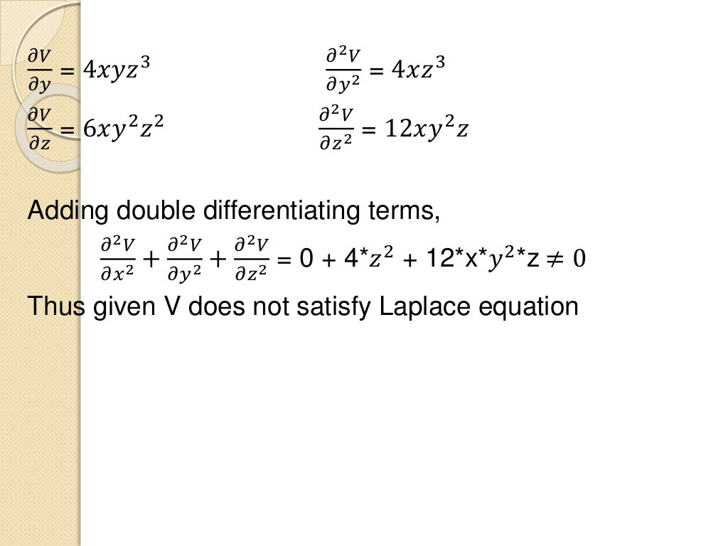 Poisson’s and Laplace’s Equation