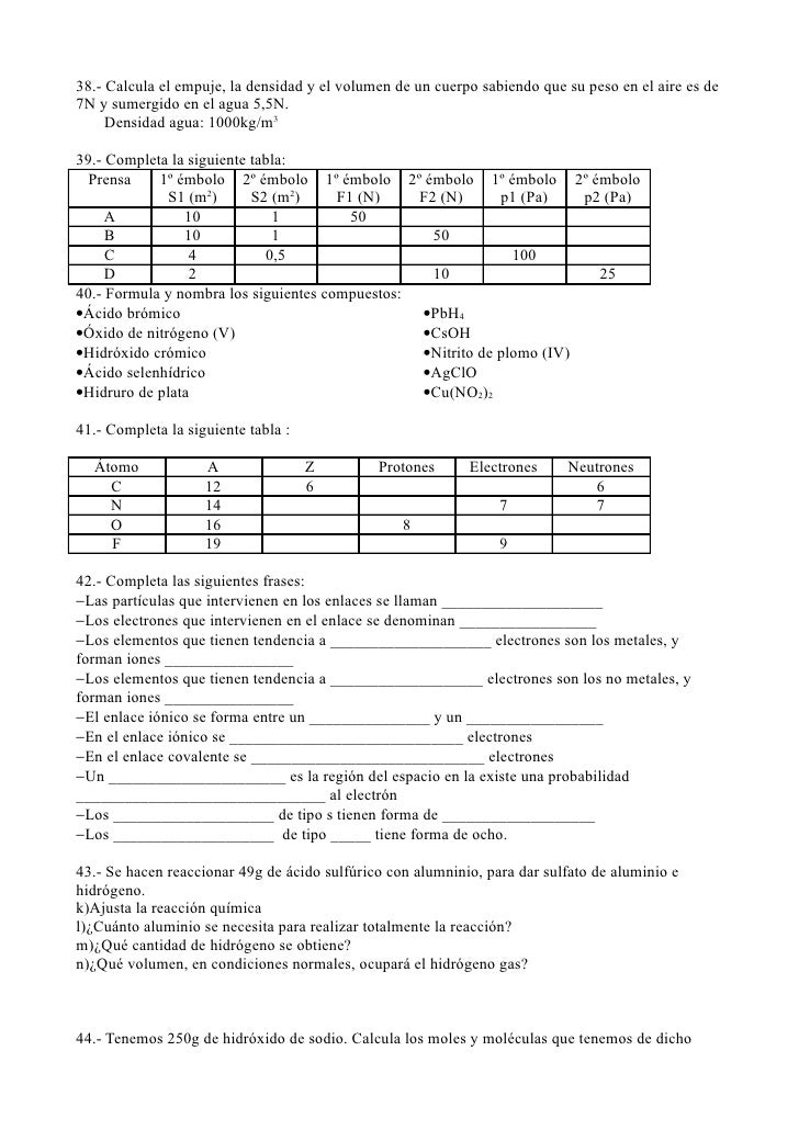 Ftq 4º eso trabajo verano curso 2012