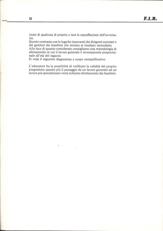 Federazione Italiana Rugby Relazione Dei Corsi Di