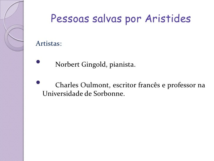 Aristides De Sousa Mendes