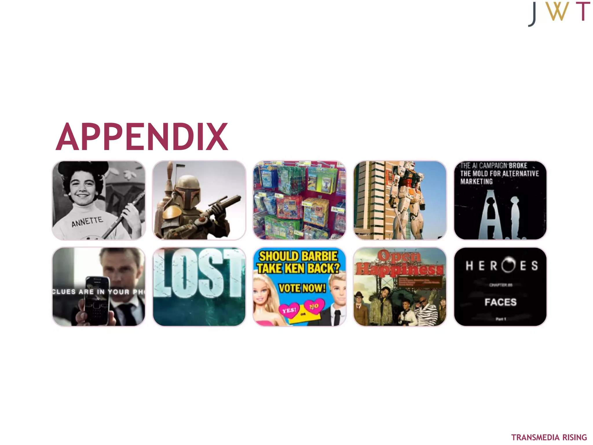 APPENDIX




           TRANSMEDIA RISING
 