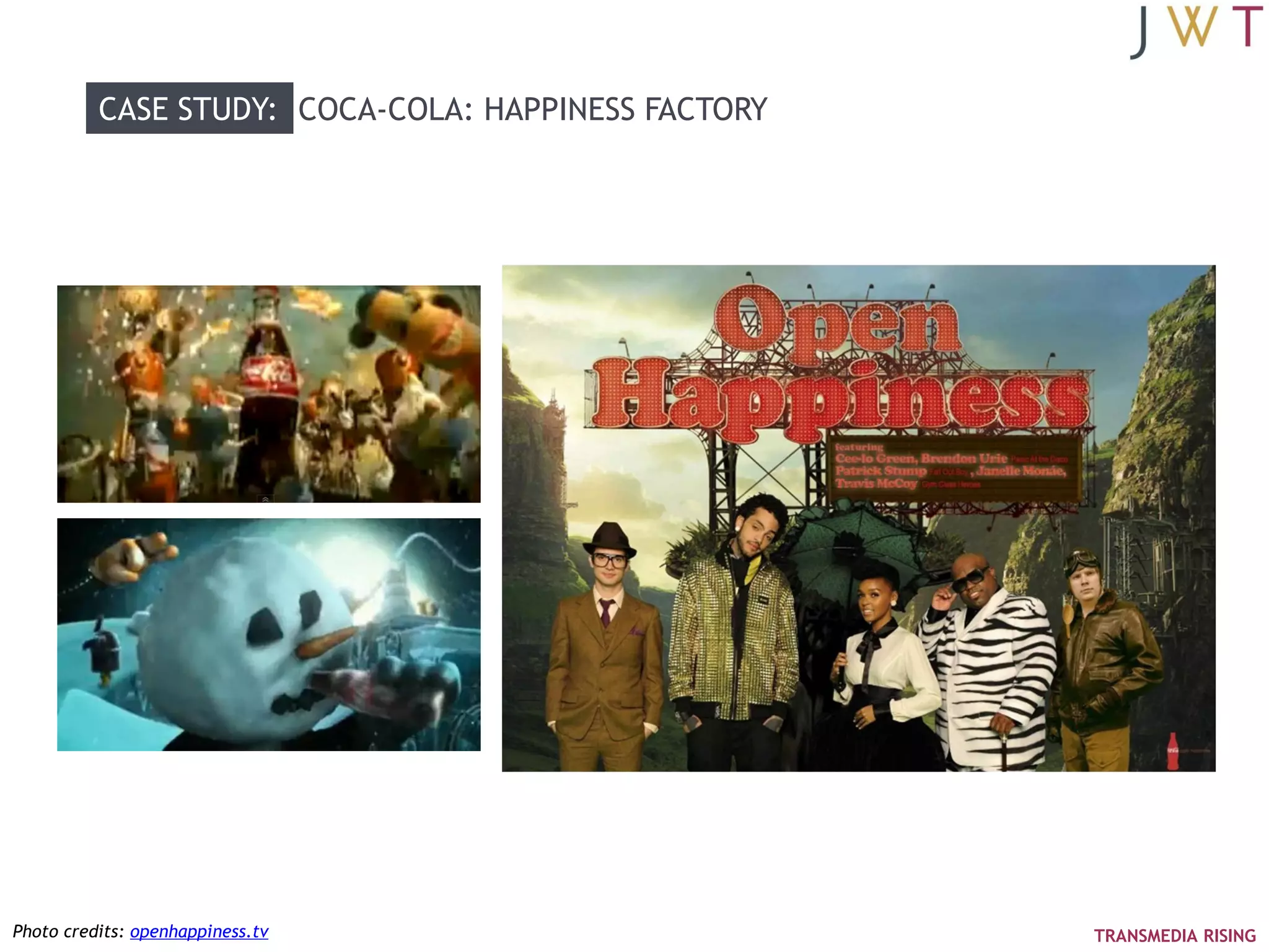 CASE STUDY: COCA-COLA: HAPPINESS FACTORY




Photo credits: openhappiness.tv                      TRANSMEDIA RISING
 