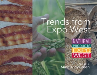 Trends from
Expo West
April 2015
 